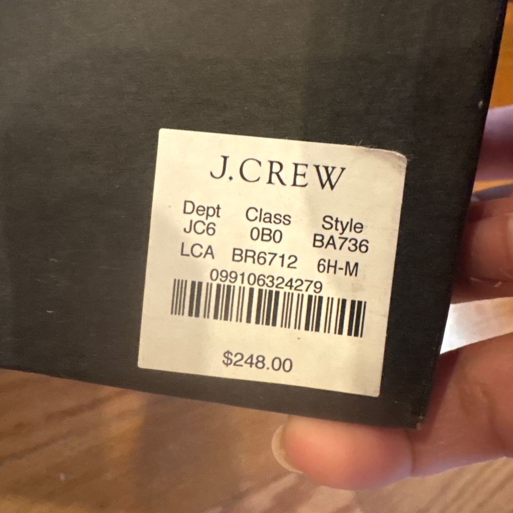 J. Crew Cream Heeled Boots new 6.5 - Picture 3 of 3